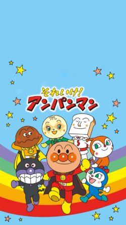 anpanman01 250x444 - それいけ！アンパンマンの高画質スマホ壁紙15枚 [iPhone＆Androidに対応]