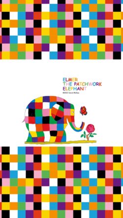 elmer01 250x444 - ぞうのエルマーの無料高画質スマホ壁紙16枚 [iPhone＆Androidに対応]