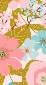 floral10 150x275 - おしゃれな花柄の無料高画質スマホ壁紙115枚 [iPhone＆Androidに対応]