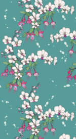 floral103 150x275 - おしゃれな花柄の無料高画質スマホ壁紙115枚 [iPhone＆Androidに対応]
