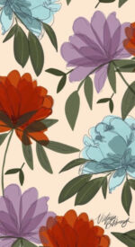 floral41 150x275 - おしゃれな花柄の無料高画質スマホ壁紙115枚 [iPhone＆Androidに対応]