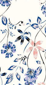 floral55 150x275 - おしゃれな花柄の無料高画質スマホ壁紙115枚 [iPhone＆Androidに対応]