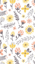 floral58 150x275 - おしゃれな花柄の無料高画質スマホ壁紙115枚 [iPhone＆Androidに対応]
