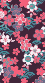 floral66 150x275 - おしゃれな花柄の無料高画質スマホ壁紙115枚 [iPhone＆Androidに対応]