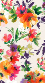 floral75 150x275 - おしゃれな花柄の無料高画質スマホ壁紙115枚 [iPhone＆Androidに対応]