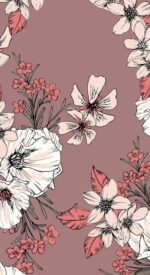floral77 150x275 - おしゃれな花柄の無料高画質スマホ壁紙115枚 [iPhone＆Androidに対応]