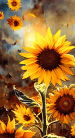 sunflower13 150x275 - ひまわりの無料高画質スマホ壁紙14枚 [iPhone＆Androidに対応]
